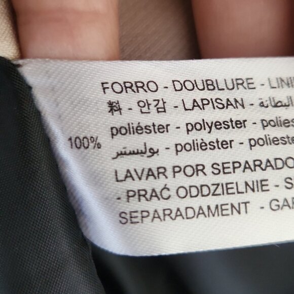 ZARA | WOMAN DOUBLE-BREASTED OVERSIZED BLAZER Cream Sz SMALL - Picture 5 of 5